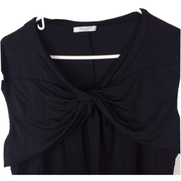 MM Lafleur Women’s Plus Top Size 22 Black Sleeveless V-Neck Stretch Pullover - Picture 2 of 6